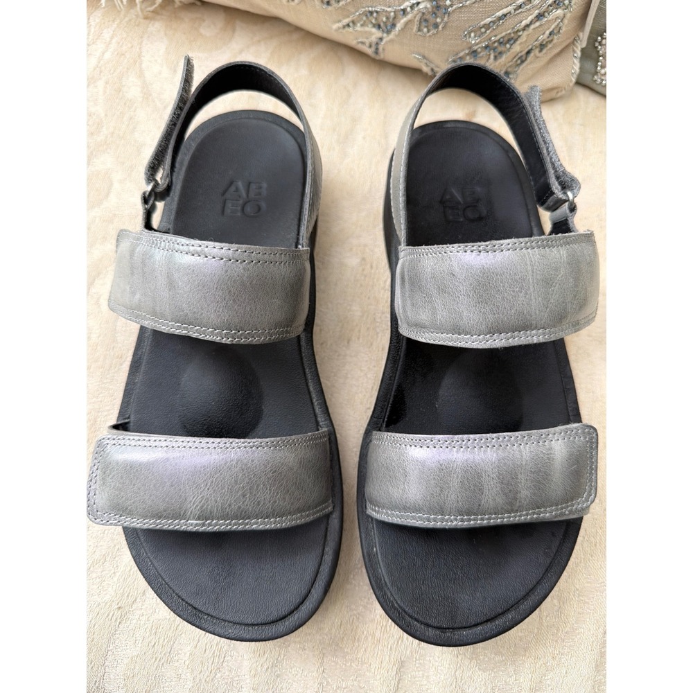 ABEO PEYTON PEWTER METATARSAL SANDAL SIZE 7